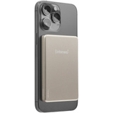 Intenso Powerbank inalámbrico magnético MW5000 Champagne, Banco de potencia champaña