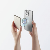 Intenso Powerbank inalámbrico magnético MW5000 Champagne, Banco de potencia champaña
