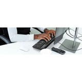 KeySonic KSK-8008U-IP teclado Hogar / Oficina USB Negro negro, Completo (100%), Alámbrico, USB, Interruptor de membrana, Negro