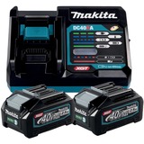 Makita Power Source Kit Li 40V 2,5Ah, Cargador negro/Azul