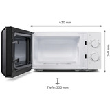 Medion MD11475, Microondas negro/blanco