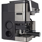 Ninja Luxe Premium portafiltro ES601EU, Cafetera espresso plateado/Negro