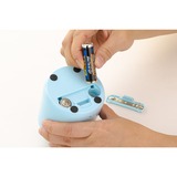 Peach PO112 Sacapuntas eléctrico Azul celeste, Sacapuntas eléctrico, Azul, Batería, AA, 1 pieza(s)