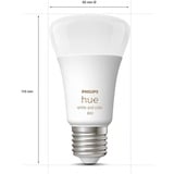 Philips Hue Bombilla inteligente A60 - E27 - 800 (paquete de 4), Lámpara LED Philips Hue White and Color ambiance Bombilla inteligente A60 - E27 - 800 (paquete de 4), Bombilla inteligente, Blanco, Bluetooth/Zigbee, LED, E27, 2000 K