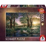 Schmidt Spiele Terry Redlin: Encanto matutino en el estanque, Puzzle 