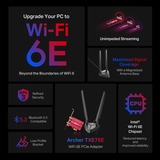 TP-Link Adaptador Archer TXE75E AXE5400 Wi-Fi 6E Bluetooth 5.2 PCIe, Adaptador Wi-Fi 