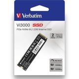 Verbatim Vi3000 2 TB M.2 PCI Express 3.0 NVMe, Unidad de estado sólido 2 TB, M.2, 3100 MB/s