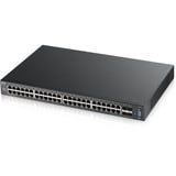Zyxel XGS2210-52 Gestionado L2 Gigabit Ethernet (10/100/1000) 1U Negro, Interruptor/Conmutador Gestionado, L2, Gigabit Ethernet (10/100/1000), Montaje en rack, 1U