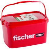 fischer Taco DuoPower 5x25, Pasador gris claro/Rojo