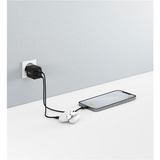 goobay Cargador rápido dual USB-C Nano, PD, GaN, 35 vatios negro