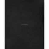ALTERNATE Sudadera con capucha ATTAX (logo en relieve) 4XL, Suéter negro