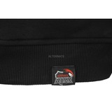 ALTERNATE Sudadera con capucha ATTAX (logo en relieve) M, Suéter negro