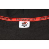 ALTERNATE Sudadera con capucha ATTAX (logo en relieve) XL, Suéter negro