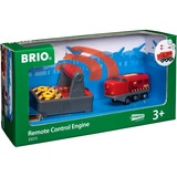 BRIO 33213 Locomotora de mercancías teledirigida, Vehículo de juguete rojo, Niño/niña, 3 año(s), Operado remotamente, AA, Negro, Gris, Rojo, Amarillo