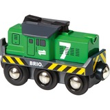 BRIO 33214 Locomotora de mercancías con luz a pilas, Vehículo de juguete verde, Niño/niña, 3 año(s), AA, Verde