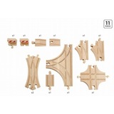 BRIO 33307 Set de expansión de vías diferentes, Ferrocarril madera, Rastrear, Niño/niña, 3 año(s), Madera