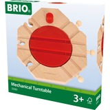 BRIO 33361 Plataforma giratoria mecánica, Ferrocarril madera/Rojo, Rastrear, 3 año(s), Rojo