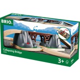 BRIO 33391 Puente para circuito de tren, Ferrocarril marrón/Gris, Rastrear, Niño/niña, 3 año(s), Marrón, Verde, Gris
