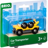 BRIO 33577 Vagón porta-coches, Vehículo de juguete 33577, 0,3 año(s), Negro, Azul, Amarillo