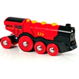 BRIO 33592 Gran locomotora a pilas con luz y sonido, Vehículo de juguete rojo, Niño/niña, 3 año(s), AAA, Negro, Rojo