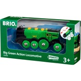 BRIO 33593 Gran locomotora verde a pilas con luz y sonido, Vehículo de juguete verde, Niño/niña, 3 año(s), AAA, Verde