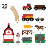BRIO 33719 Set ciruito de tran con granja, Ferrocarril Niño/niña, 3 año(s), Multicolor