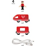 BRIO 33746 Tren de viajeros recargable, Vehículo de juguete rojo, Vagón, 3 año(s), AAA, Multicolor