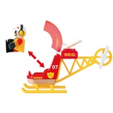 BRIO 33797 Helicóptero de bomberos, Vehículo de juguete Niño/niña, 3 año(s), Rojo, Amarillo