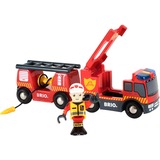 BRIO 33811 Camión de rescate de bomberos, Vehículo de juguete rojo/Amarillo, Niño/niña, 3 año(s), LR44, Negro, Rojo