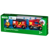 BRIO 33811 Camión de rescate de bomberos, Vehículo de juguete rojo/Amarillo, Niño/niña, 3 año(s), LR44, Negro, Rojo