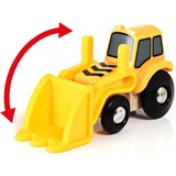 BRIO 7312350334364 vehículo de juguete amarillo, Excavadora, Interior / exterior, 3 año(s), Madera, Beige, Amarillo