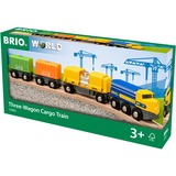 BRIO Three-Wagon Cargo Train vehículo de juguete Tren, 3 año(s), De plástico, Madera, Multicolor