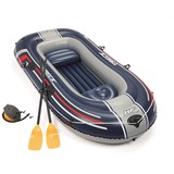 Bestway 61068 balsa inflable 3 personas(s) Viaje/ocio, Barco inflable naranja/Negro, Viaje/ocio, Balsa, Azul, Gris, Vinilo, 3 personas(s), 225 kg