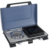 Campingaz 400 Series SG, Cocina de gas azul/Negro, Negro, Azul, Acero, Plaza, Parrilla, 2 zona(s), Tapa con bisagra