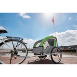 FISCHER Fahrrad 86388, Remolque de bicicleta verde/Gris