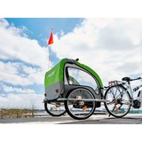 FISCHER Fahrrad 86388, Remolque de bicicleta verde/Gris