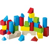 HABA 001076 30 pieza(s), Juegos de construcción Multicolor, Haya, 30 pieza(s), Arco, Cilindro, Rectangular, Plaza, Triángulo, Monótono, Child