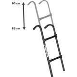 HUDORA 65264 pieza y accesorio para camas elásticas, Escalera negro (mate)/Negro, Acero, Negro