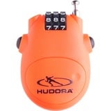 HUDORA Candado de cable, Seguridad naranja