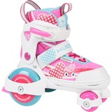 HUDORA My First Quad Girl Niños, Patines rosa neón/blanco, 30-33