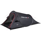 High Peak Campo Negro Tienda tipo túnel, Tienda de campaña negro, Campamento, Tienda tipo túnel, 1,41 kg, Negro