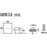 High Peak Capri 3.0, Toldos aluminio/Gris