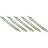 High Peak Estaca de tienda de acero con gancho, 6 piezas, Piquetas 