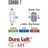 High Peak Saco de dormir Conon 7 gris claro