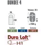 High Peak Saco de dormir Dundee 4 gris