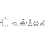 High Peak Tienda de equipo Veneto, Tienda de campaña gris/Azul