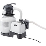 Intex 26646 accesorio para piscina Bomba con filtro de arena, Filtro de agua gris oscuro/Gris, Bomba con filtro de arena, Negro, Blanco, Piscina elevada, Válvula de 6 vías, Corriente alterna, 220 - 240 V