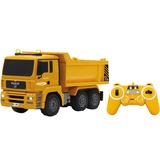 Jamara MAN Coche Juguetes de control remoto, Radiocontrol amarillo, Alcalino, 2 x AA, 130 mm, 180 mm, 35,5 cm, 1,06 kg