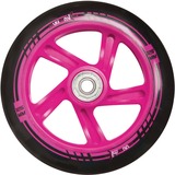 Muuwmi Scooter de aluminio 125 mm, Vespa blanco/Rosa neón