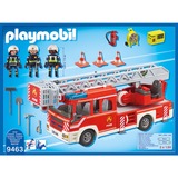 PLAYMOBIL City Action 9463 Camión de bomberos, Juegos de construcción rojo/Plateado